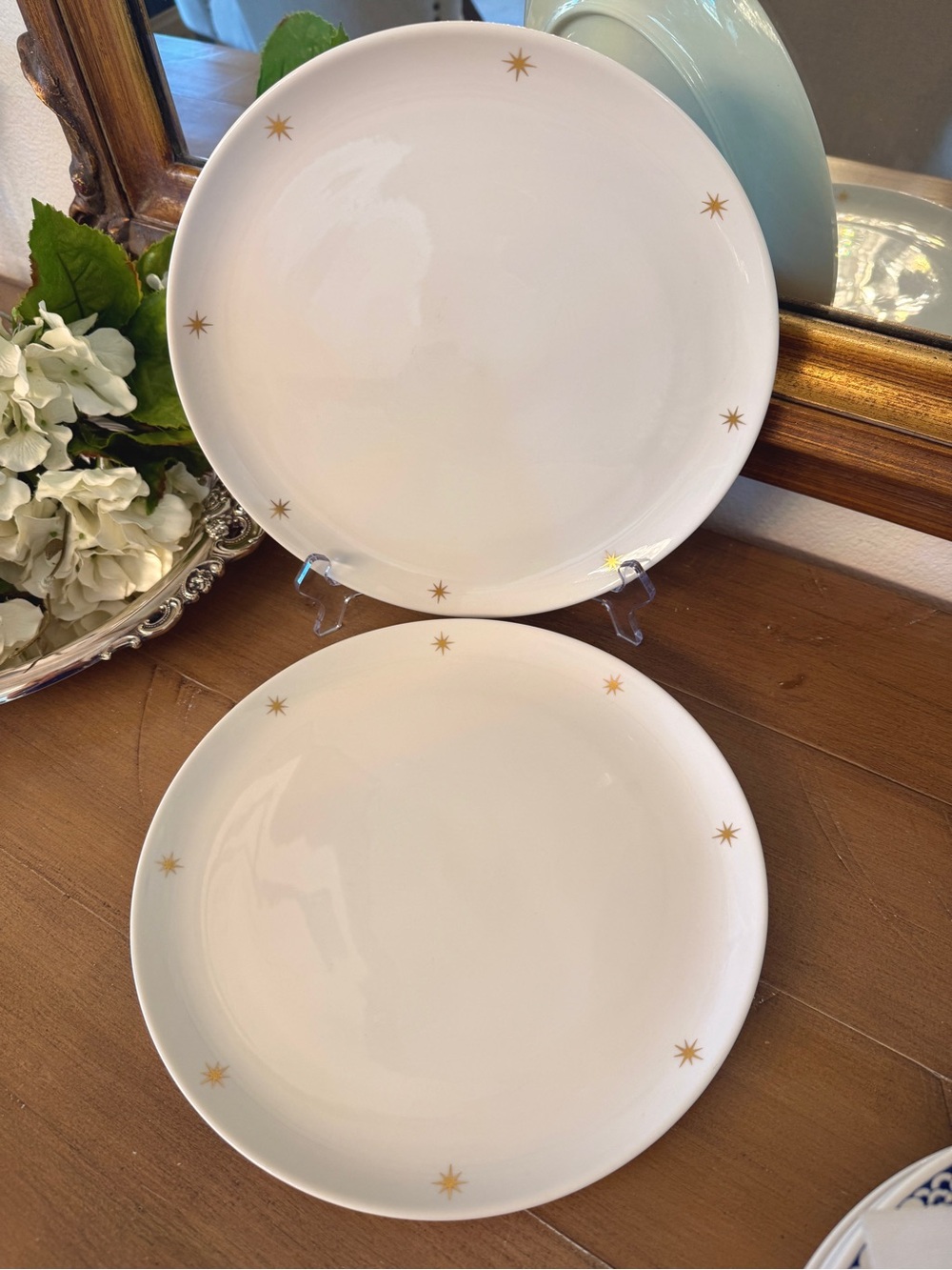 Vintage Syracuse Nocturne MCM Dinner Plates 10 5/8” Set of 2